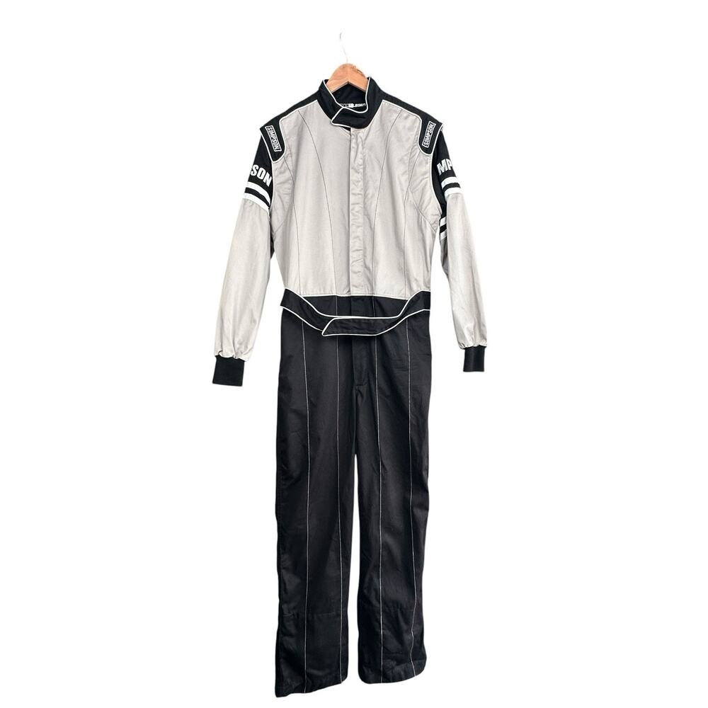 Simpson STD Legend II Black Gray Race Suit Size Large